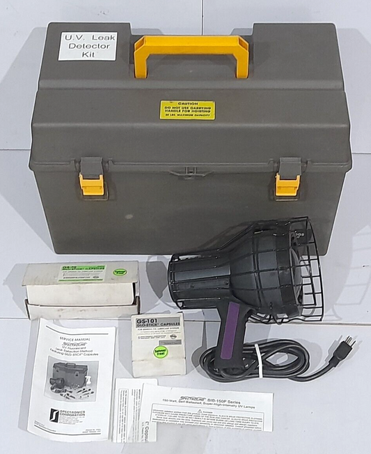 Spectronics Spectroline HVLD-80GS Leak Detection Kit BIB-150P Ultraviolet Lamp 1