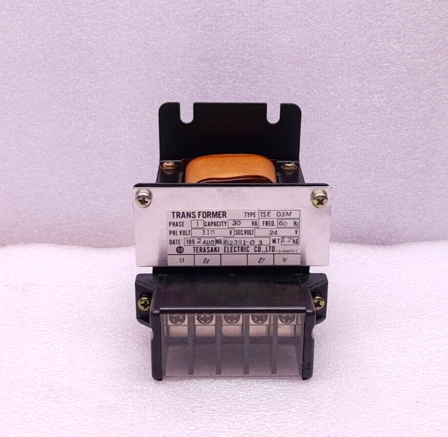 Terasaki TSE-03M Transformer 1Ph 30VA 60Hz Pri 110V Sec 24V