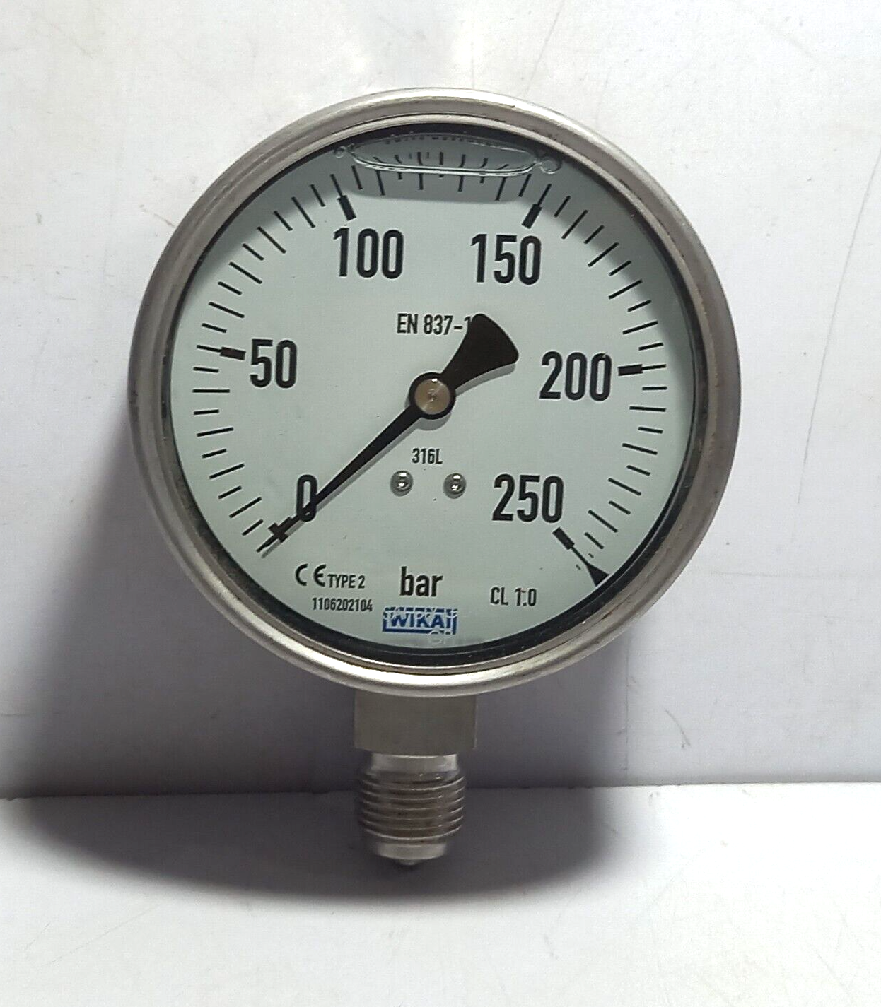 Wika Pressure Gauge 0 To 250 Bar