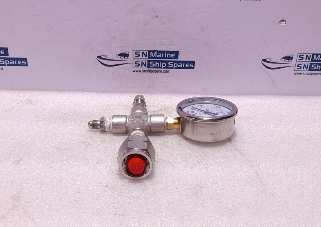 Accumulators Inc. Pressure Gauge Assembler 0-400 Bar 0-5000 PSI