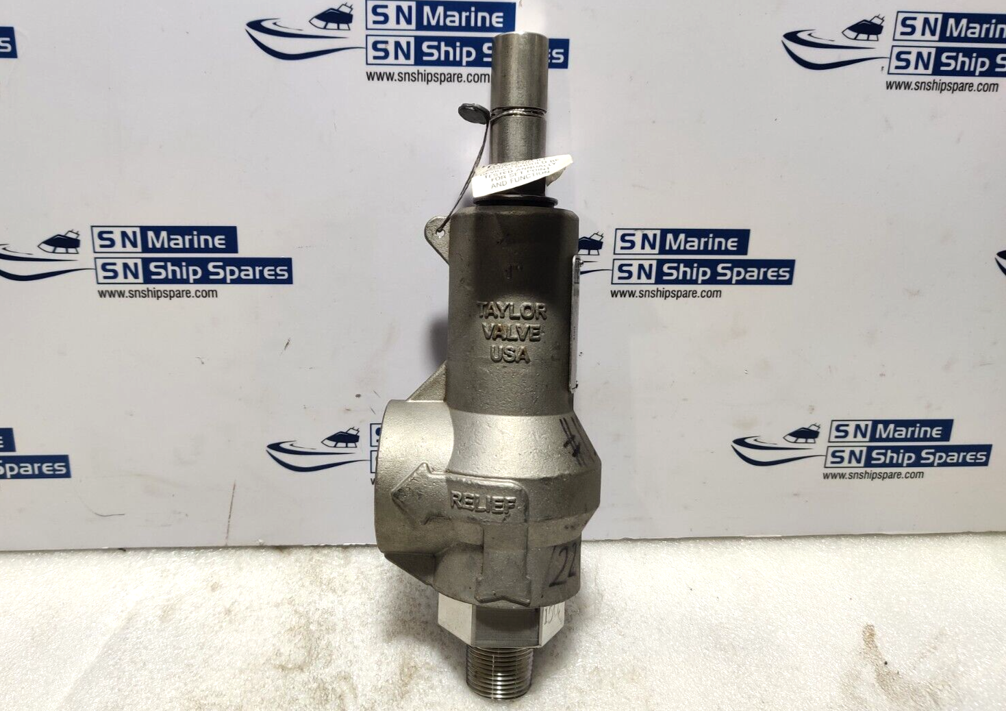 Taylor Valve T-8250-1 Relief Valve ¾ Size 126-190 Range 150Psig