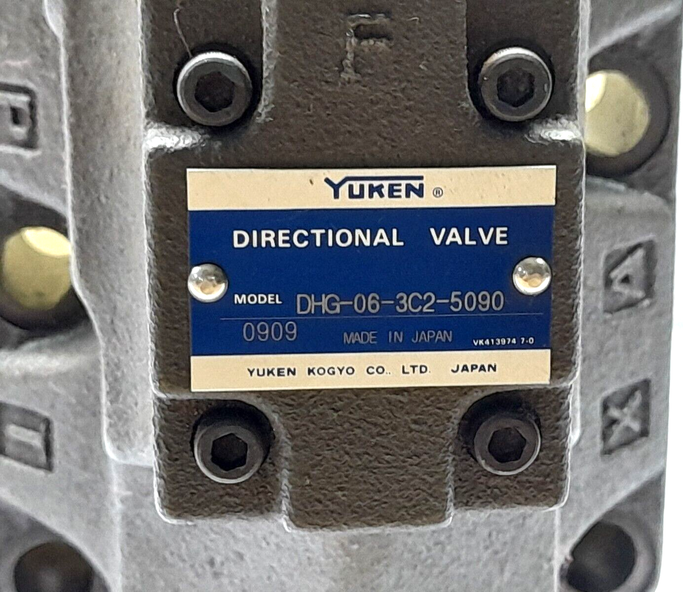 Yuken DHG-06-3C2-5090 Directional Valve DHG063C25090