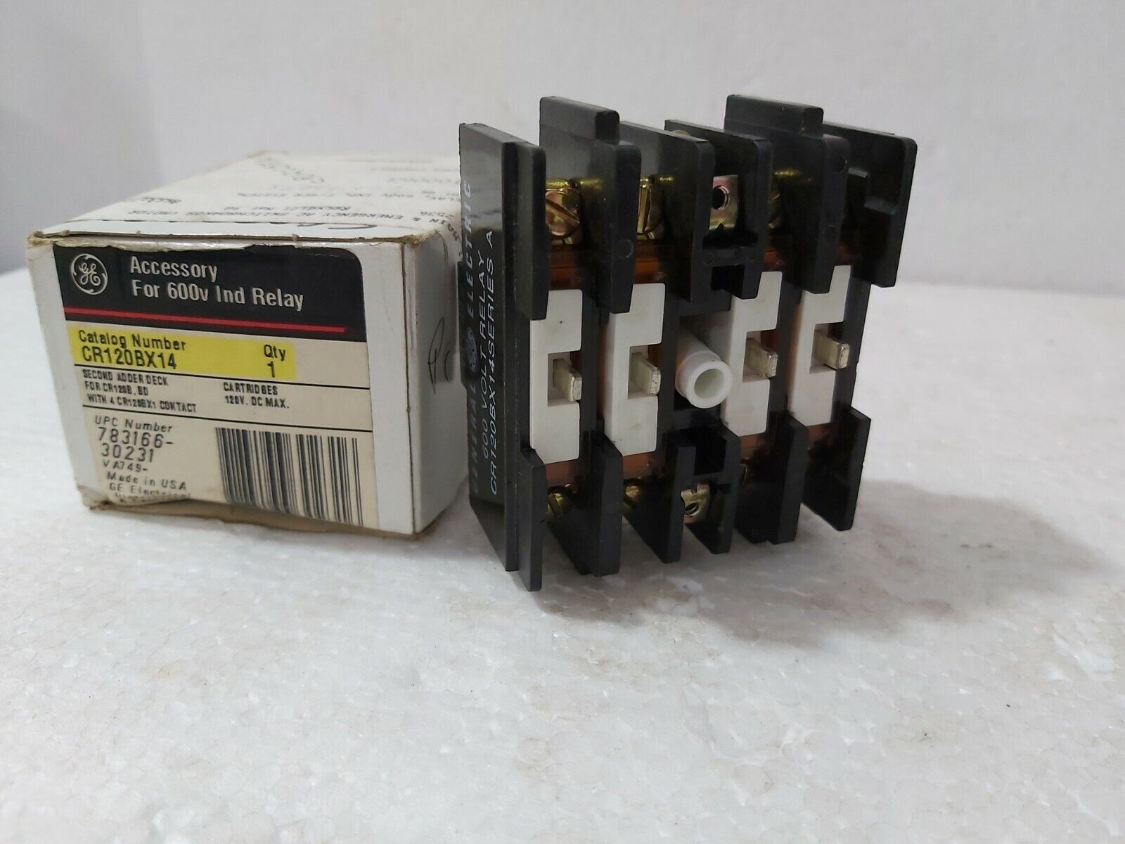 GE CR120BX14 Second Adder Deck 600Volt Relay Fast Shipping
