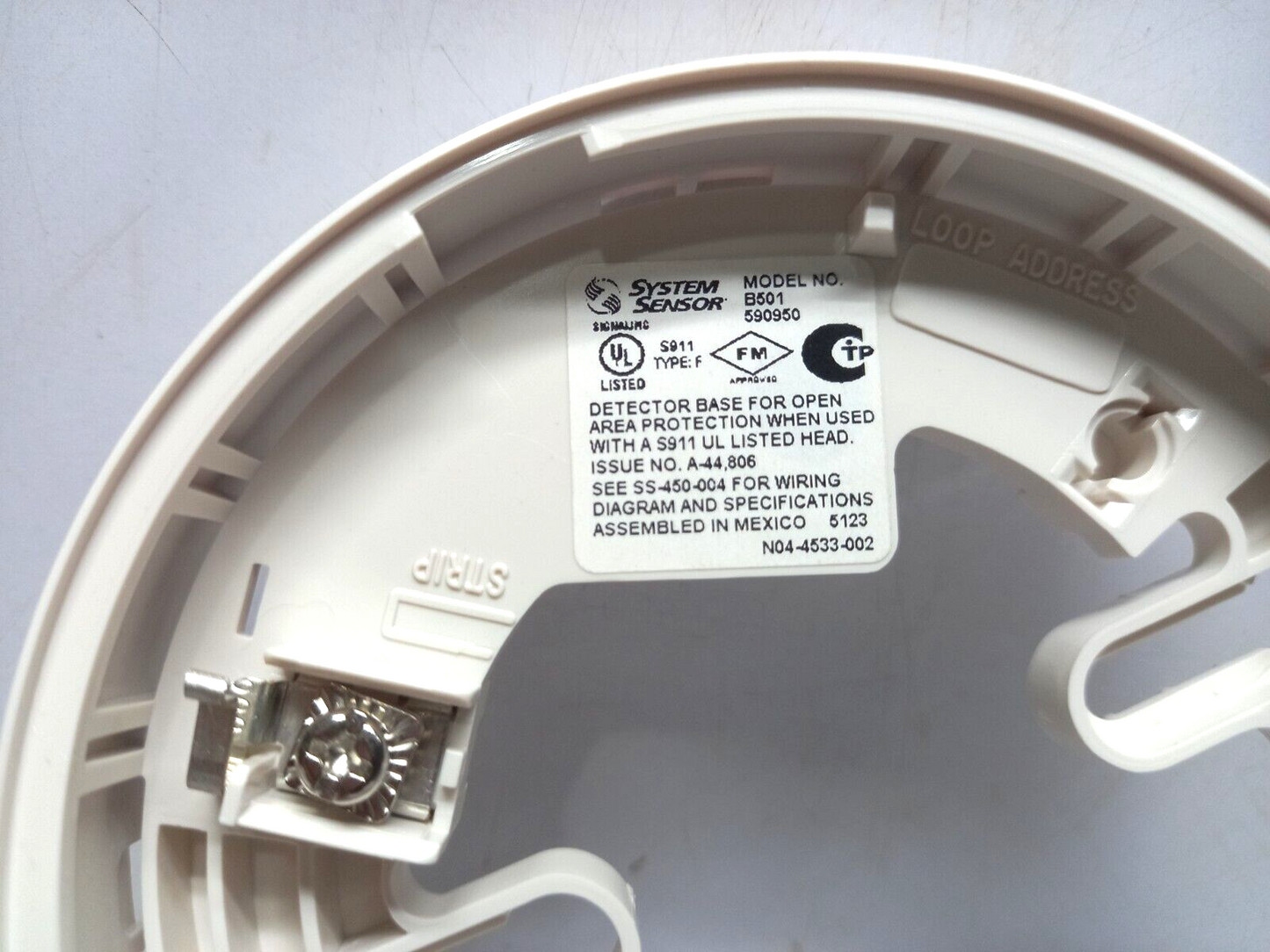 System Sensor B501 417487 Detector Base 10-pcs lot sale