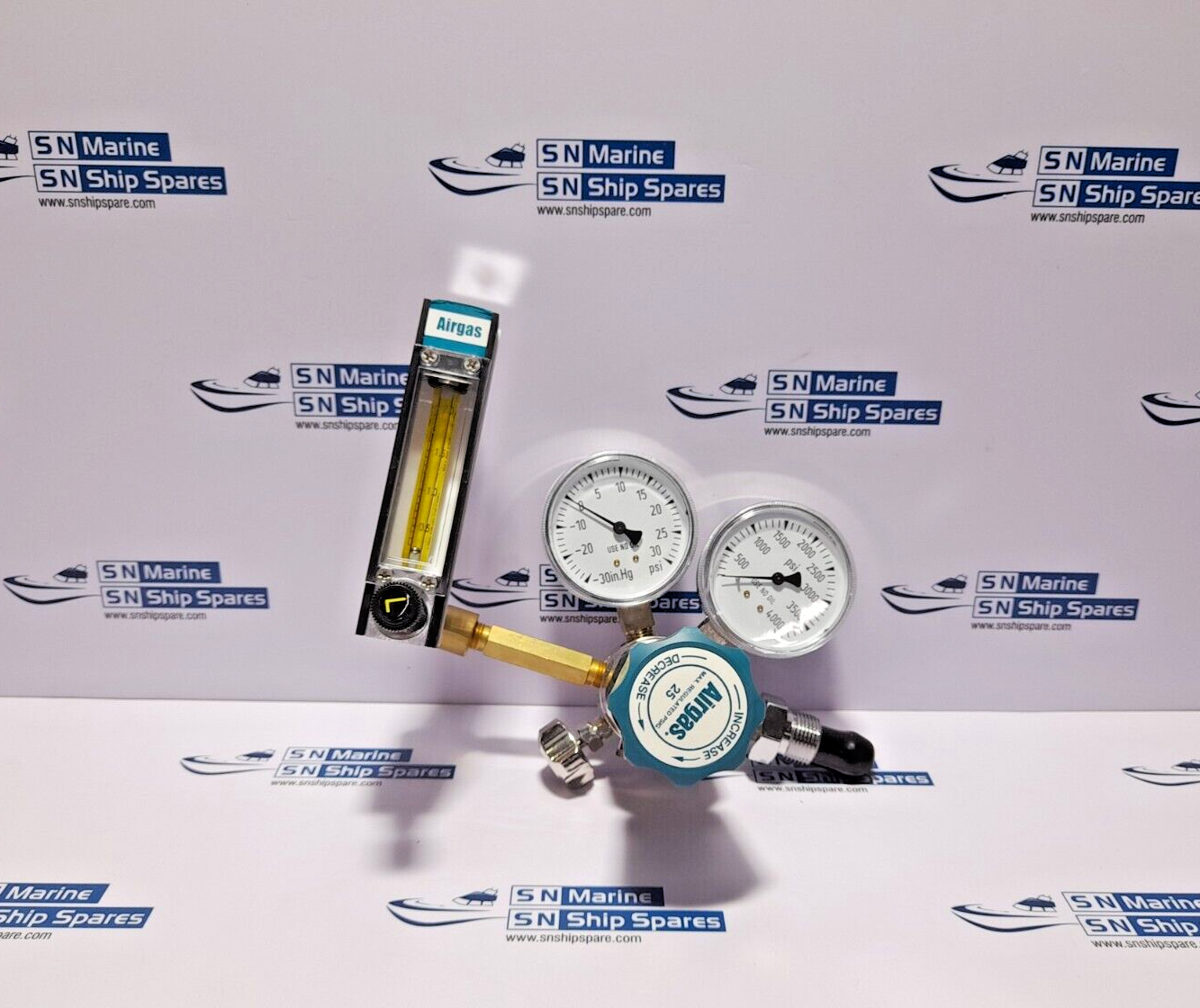 Airgas Y11FM244A580-AG Specialty Gas Regulator Y11-244A PMR1-012639 Flowmeter