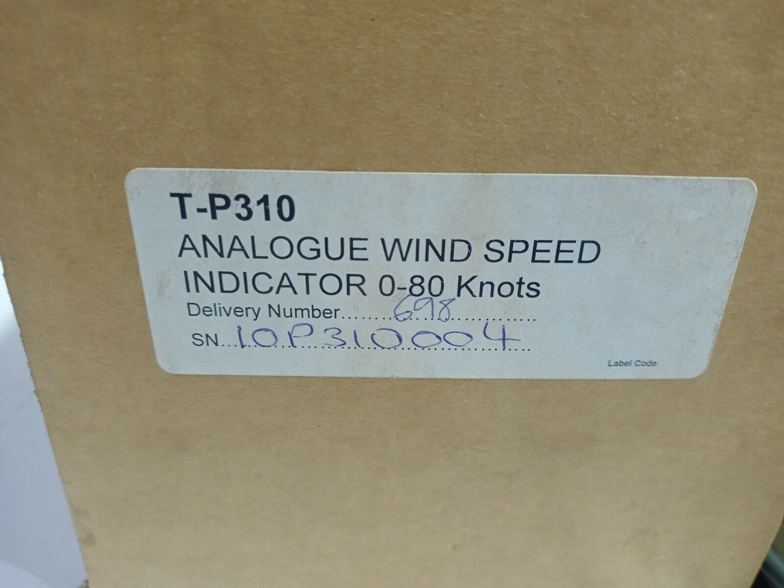 Walker P328 T-P310 Analogue Wing Speed Indicator 0-80 Knots 24VDC