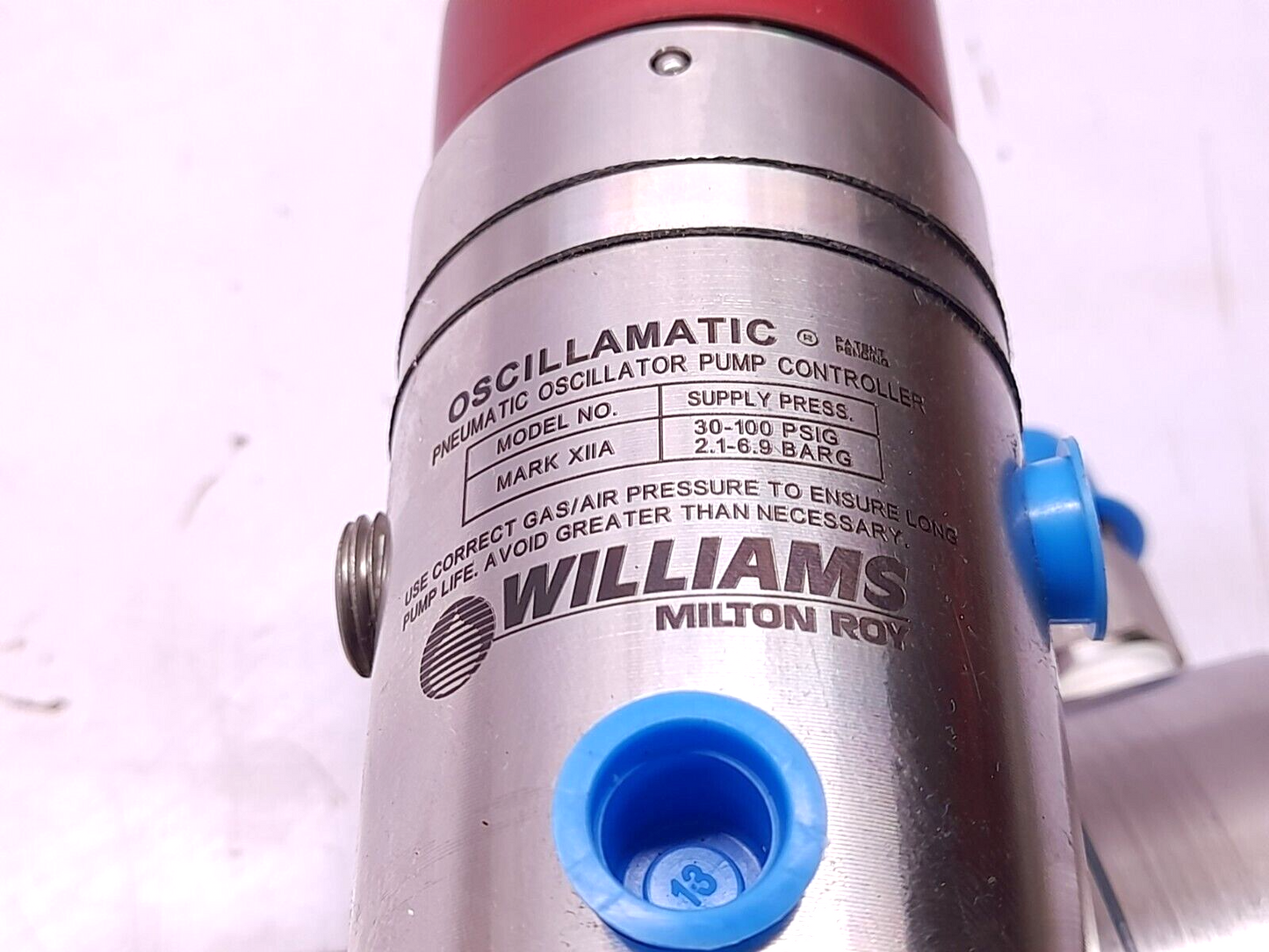 Williams LD200-316-TFE Low Pressure Diaphragm Metering Pump With MARK XIIA Pneum