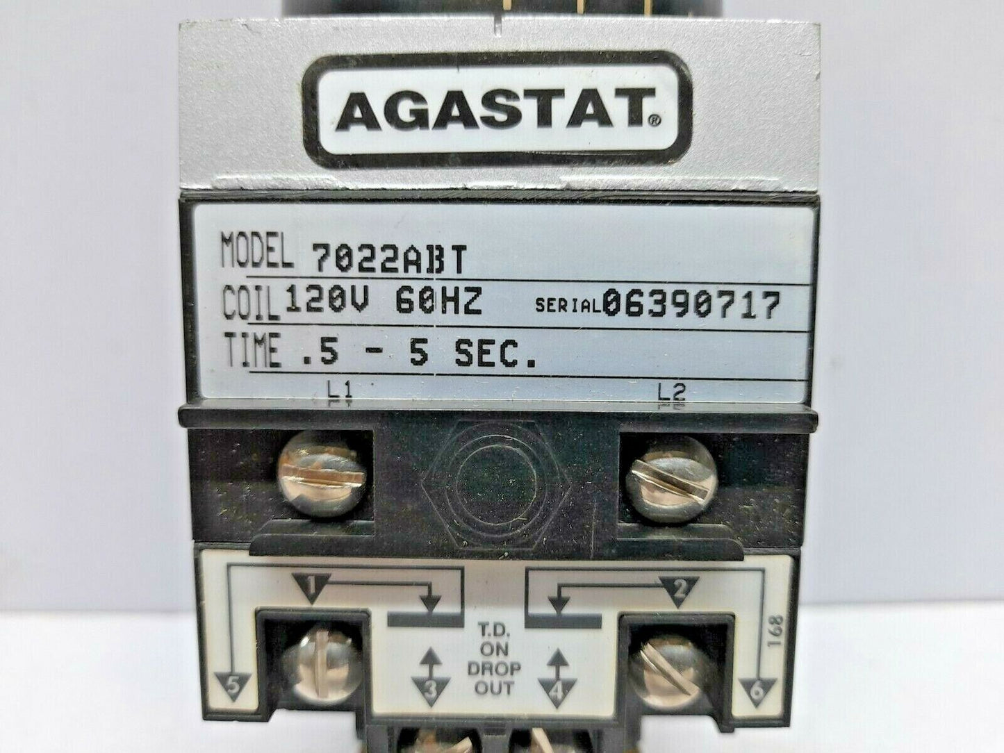 Agastat 7022ABT Timing Relay Tyco 1423162-4 Time Delay Relay