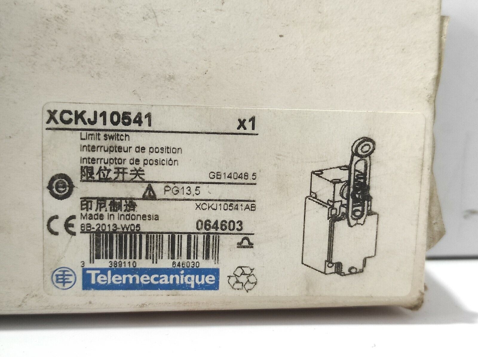 Telemecanique XCKJ10541 Limit Switch