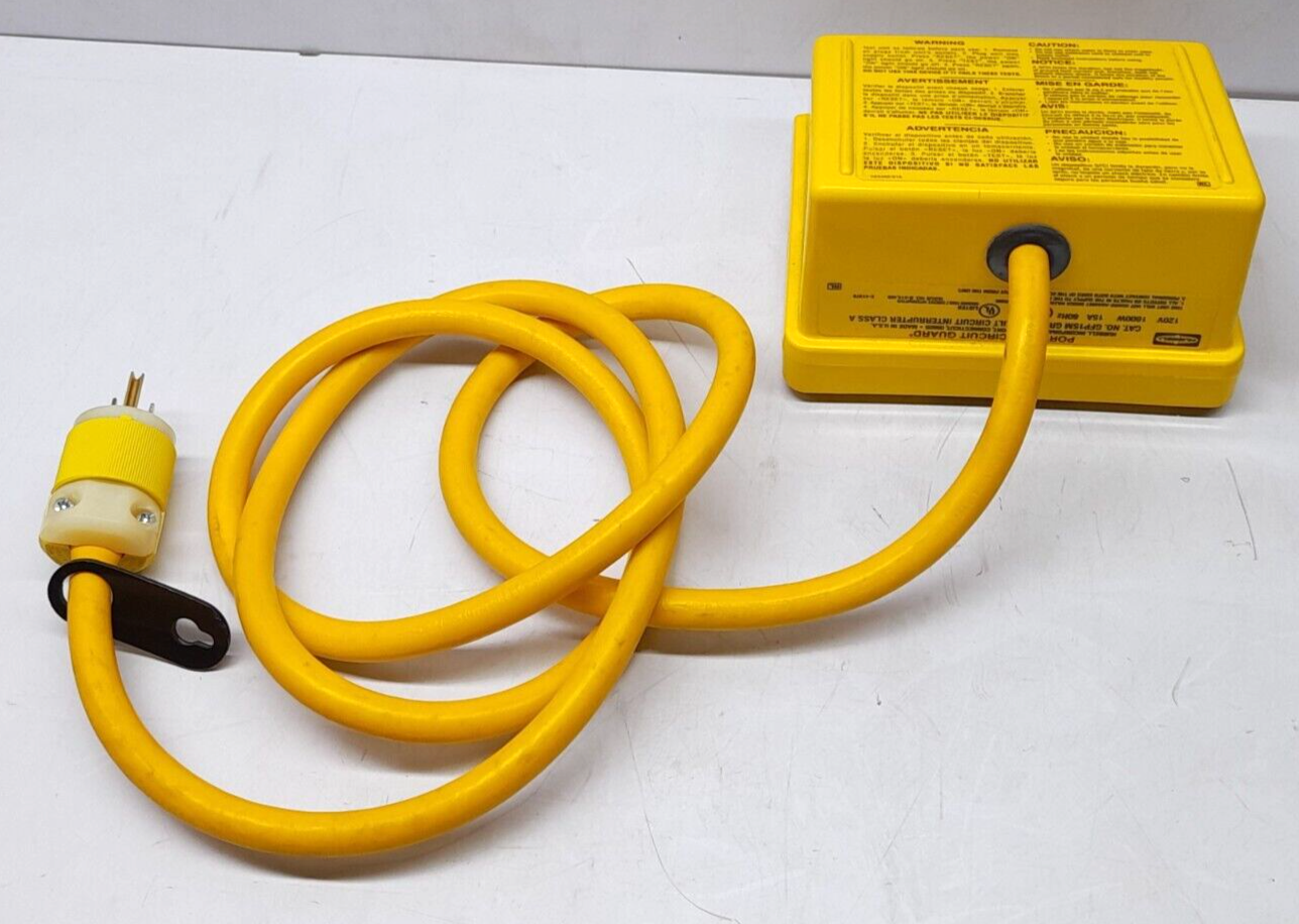 Hubbell GFP15M Ground Fault Circuit Interrupter Class A 120V 1800W 15A 60Hz Circ