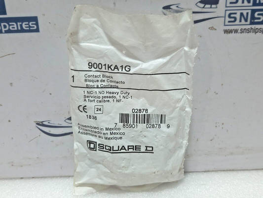 Square D 9001KA1G Contact Block 1NC-1NO Heavy Duty 3613825 Schneider Electric