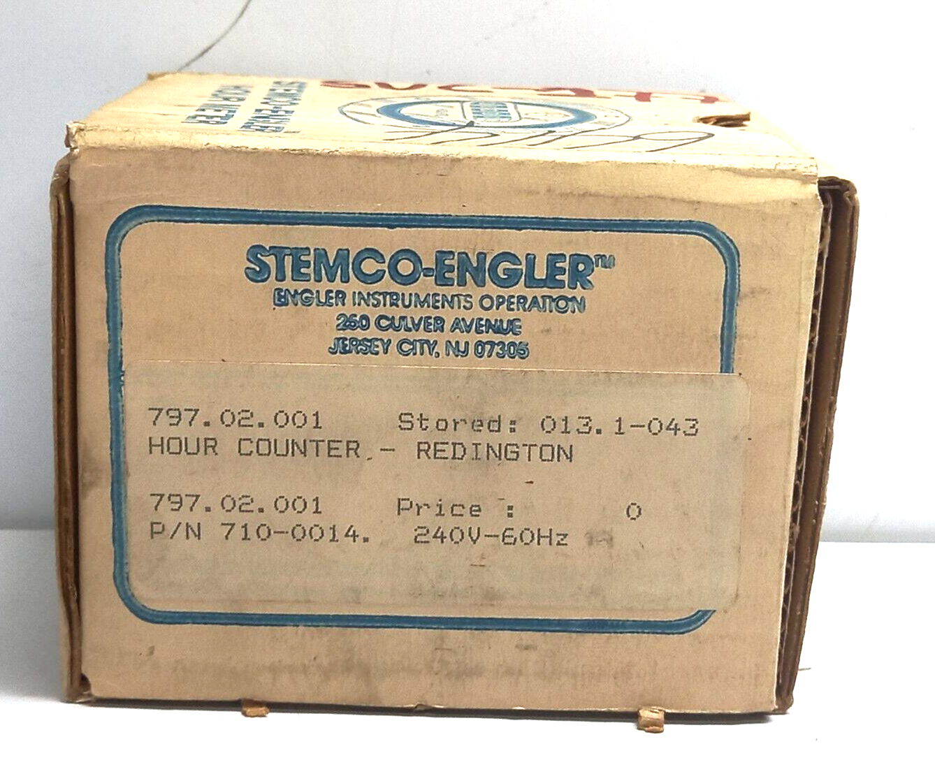 Stemco Engler 710-0014 Hour Counter Redington 240V 60Hz Hour Meter E44976