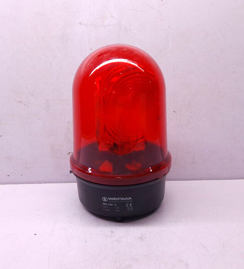 Werma 884 X00 75 Rotating Signal light Red BM 24V AC/DC 1.6A 884 100 75 RS 365-9