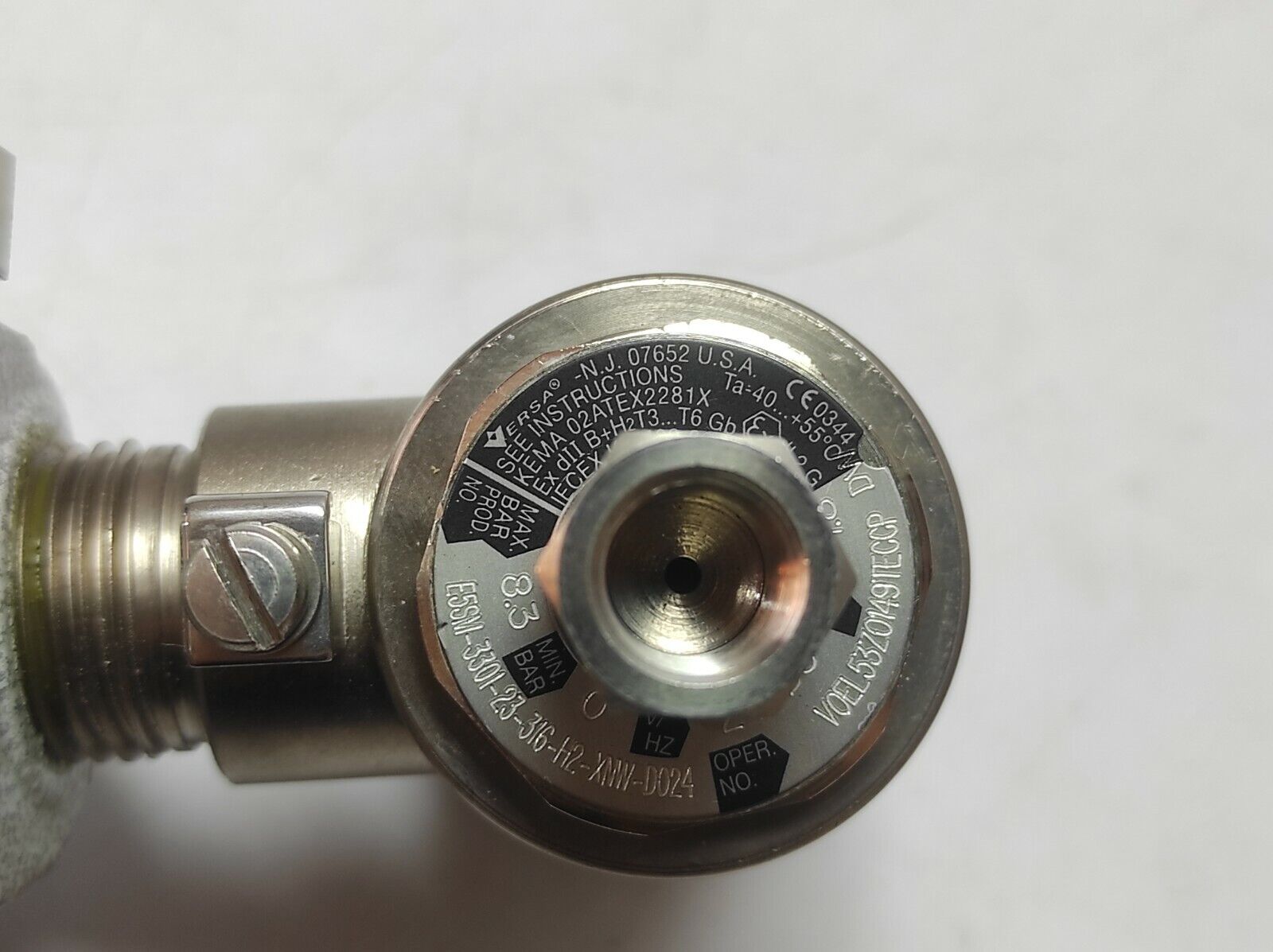 Versa E5SM-3301-23-316-H2-XNW-D024 Solenoid Valve With Cortem 2014 SC-14.1 Junct