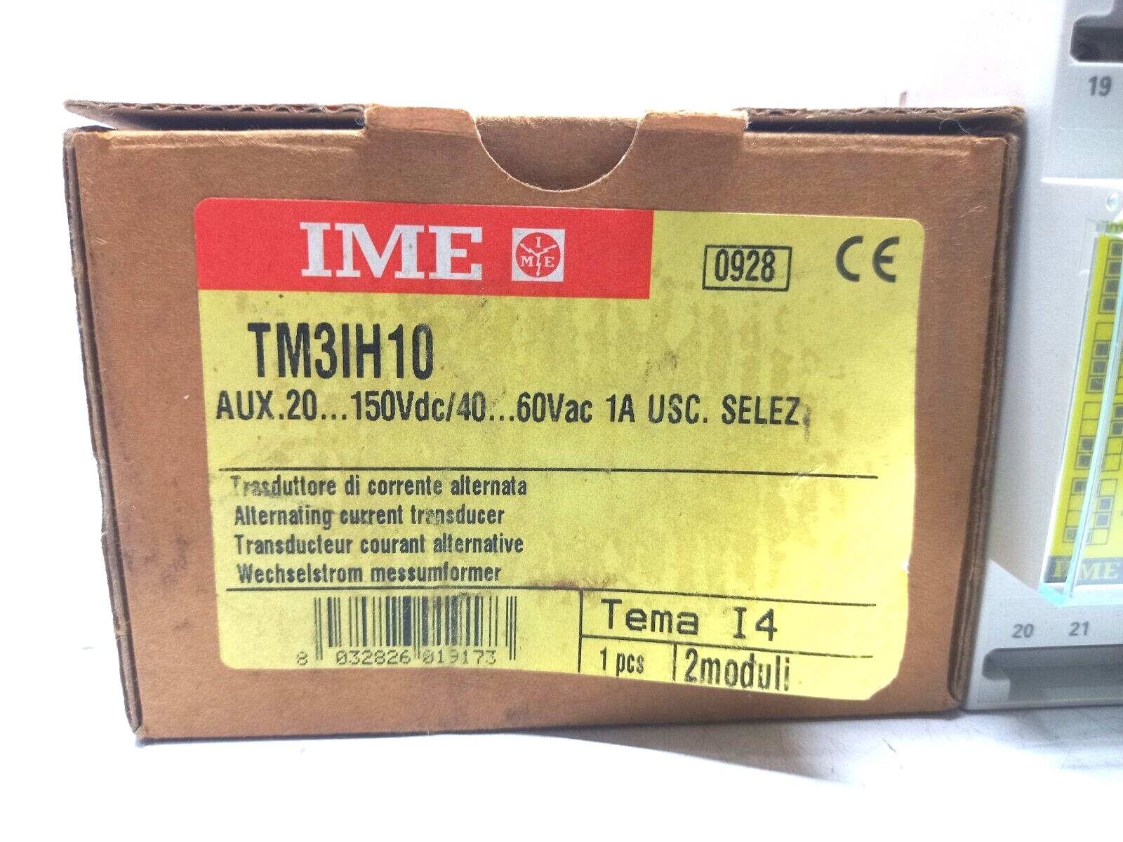 IME TM3IH10 Alternating Current Transducer Aux 20-150VDC/40-60VAC 1A