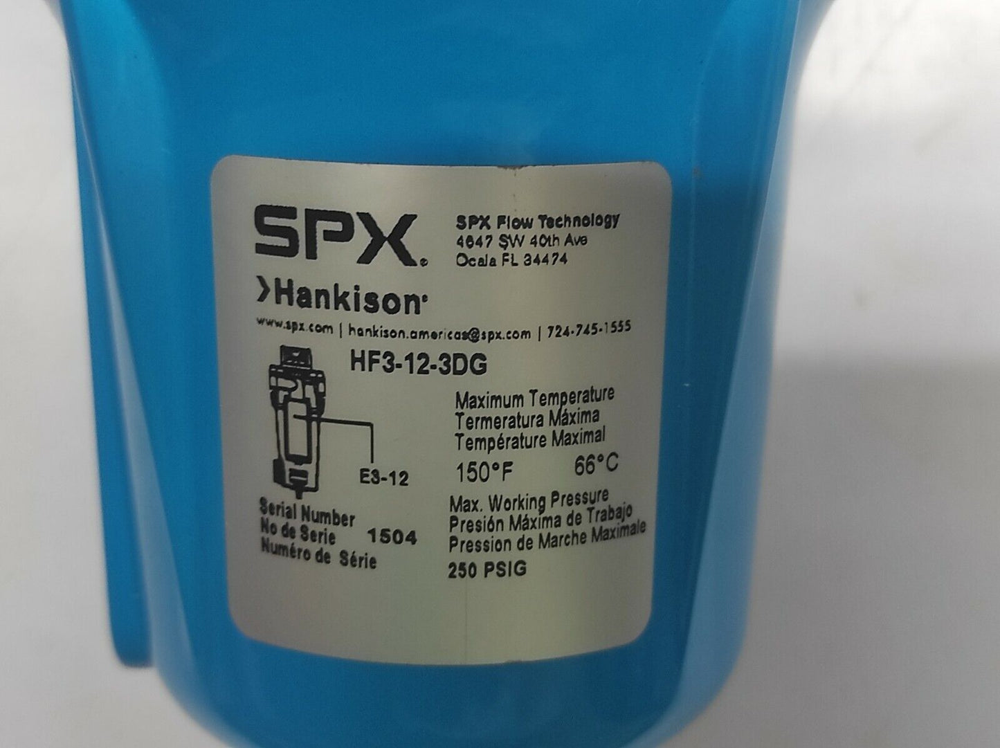 SPX Hankison 3240293 HF3-12-3DG Filter HF3123DG