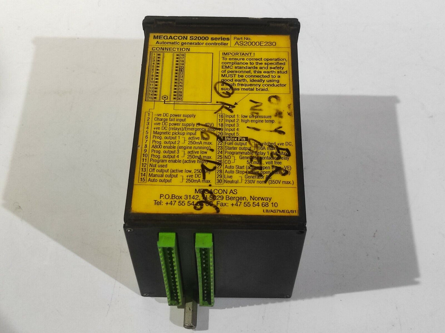 Megacon S2000 AS2000E230 Automatic Generator Controller 