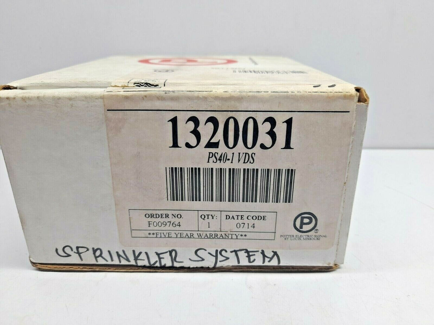 Potter PS40 Pressure Switch PS40-1 VDS