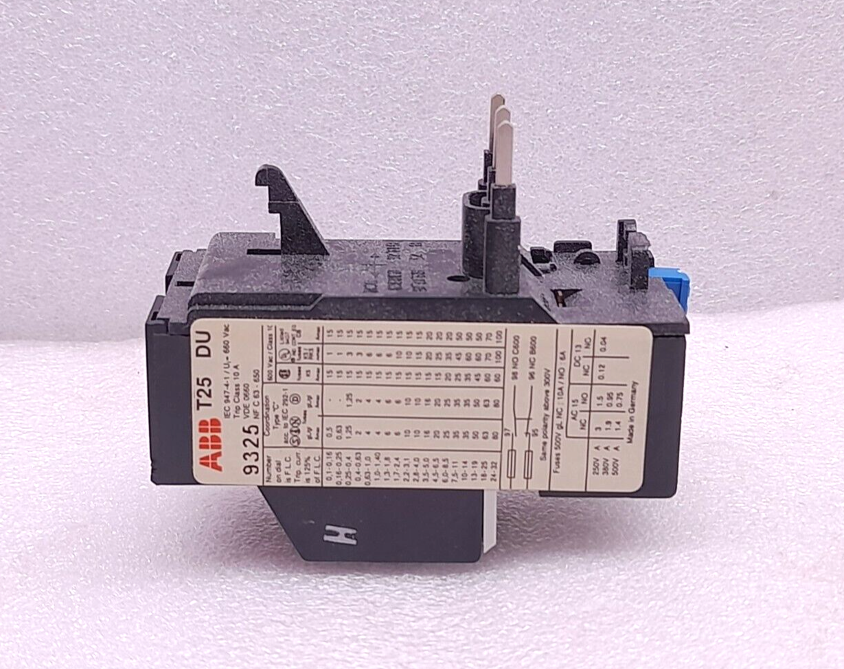 ABB T25DU Thermal Overload Relay 1.3-1.8A