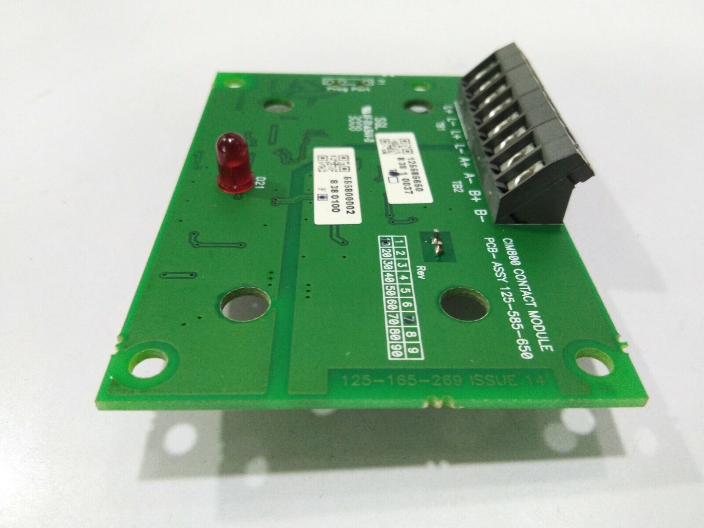 TYCO CIM800 CONTACT MODULE PCB SGL PCB-ASSY 125-585-650 125-165-269 ISSUE 14