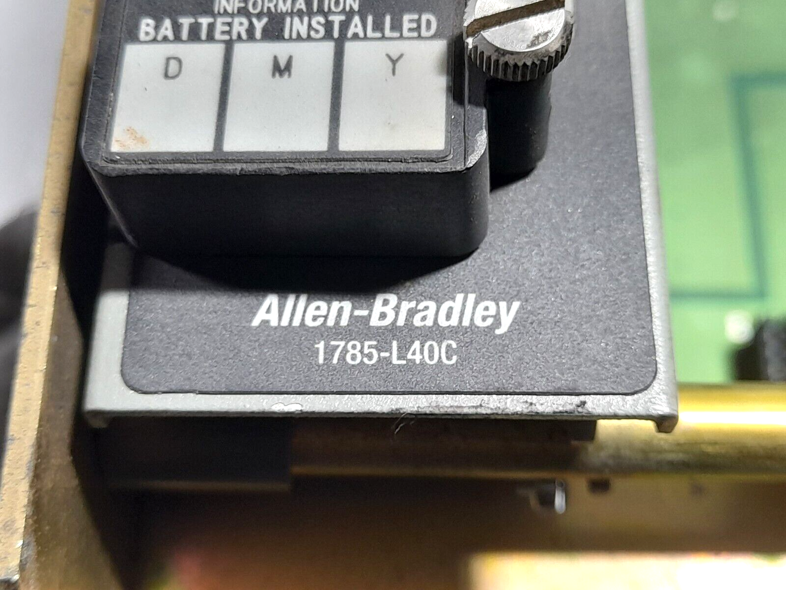 Allen Bradley 1771-A3B1 12 Slot I/O Chassis With 1785-L40C PLC