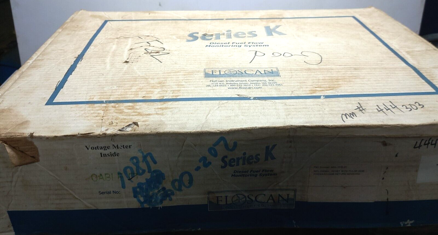 Floscan Series K Diesel Fuel Flow Monitoring System 860L3CB2K Series 8600