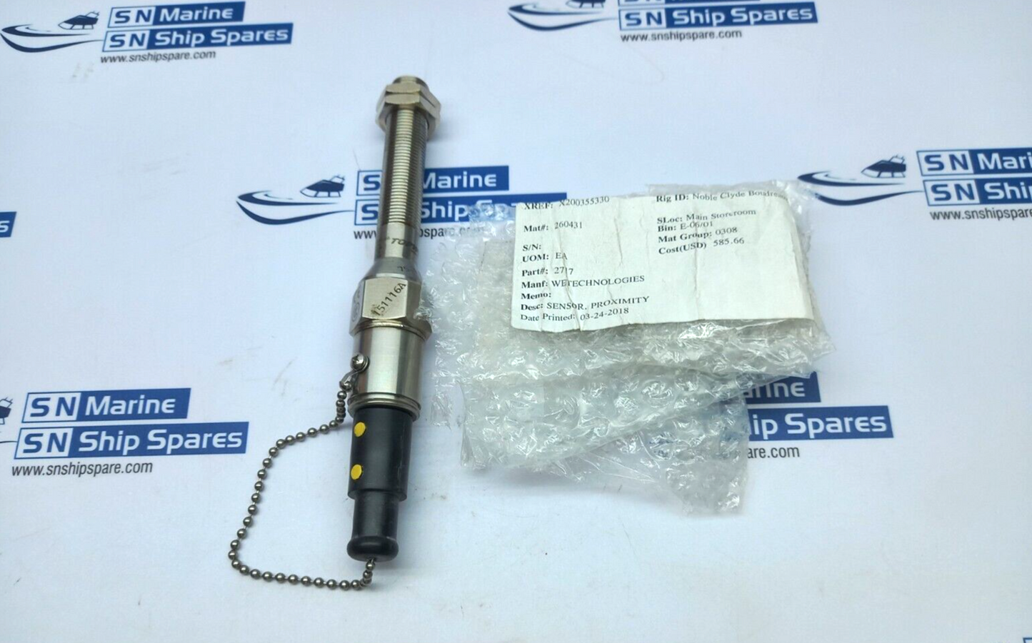 Topworx 75-13568-A2 Proximity Switch Typ 4X 120Vac 4A 24Vdc 3A Wetechnologies