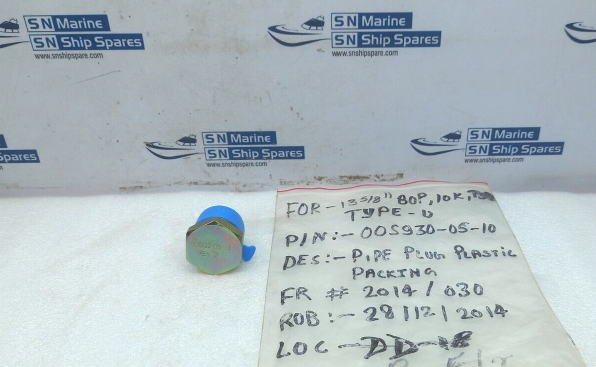 005930-05-10 Plastic Packing Pipe Plug Rev 2 2PCs In Lot