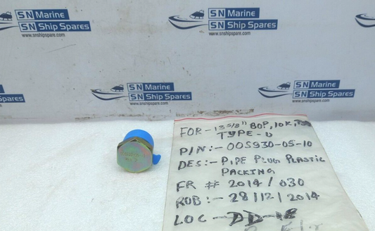005930-05-10 Plastic Packing Pipe Plug Rev 2 2PCs In Lot