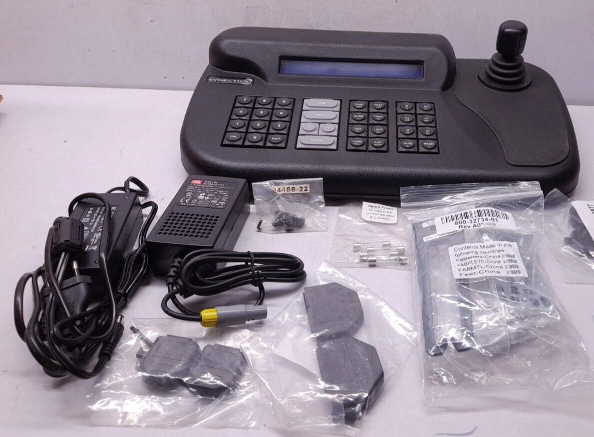 Synectics SY4205 Keyboard EX250 Synergy RS232 Serial Version 100-240VAC 50-60Hz