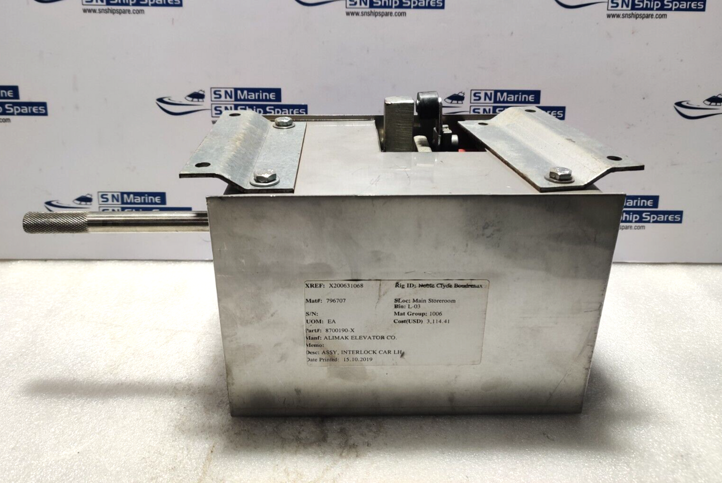 Alikmak Elevator 8700190-X Interlock Gate 250Vac 2A