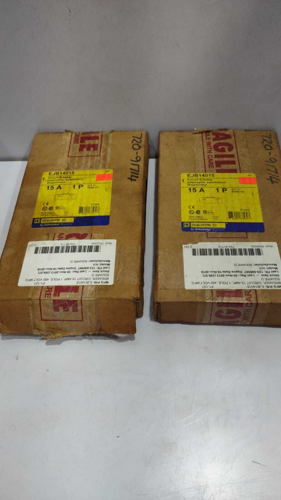 Square D EJB14015 Circuit Breaker 15A 1P