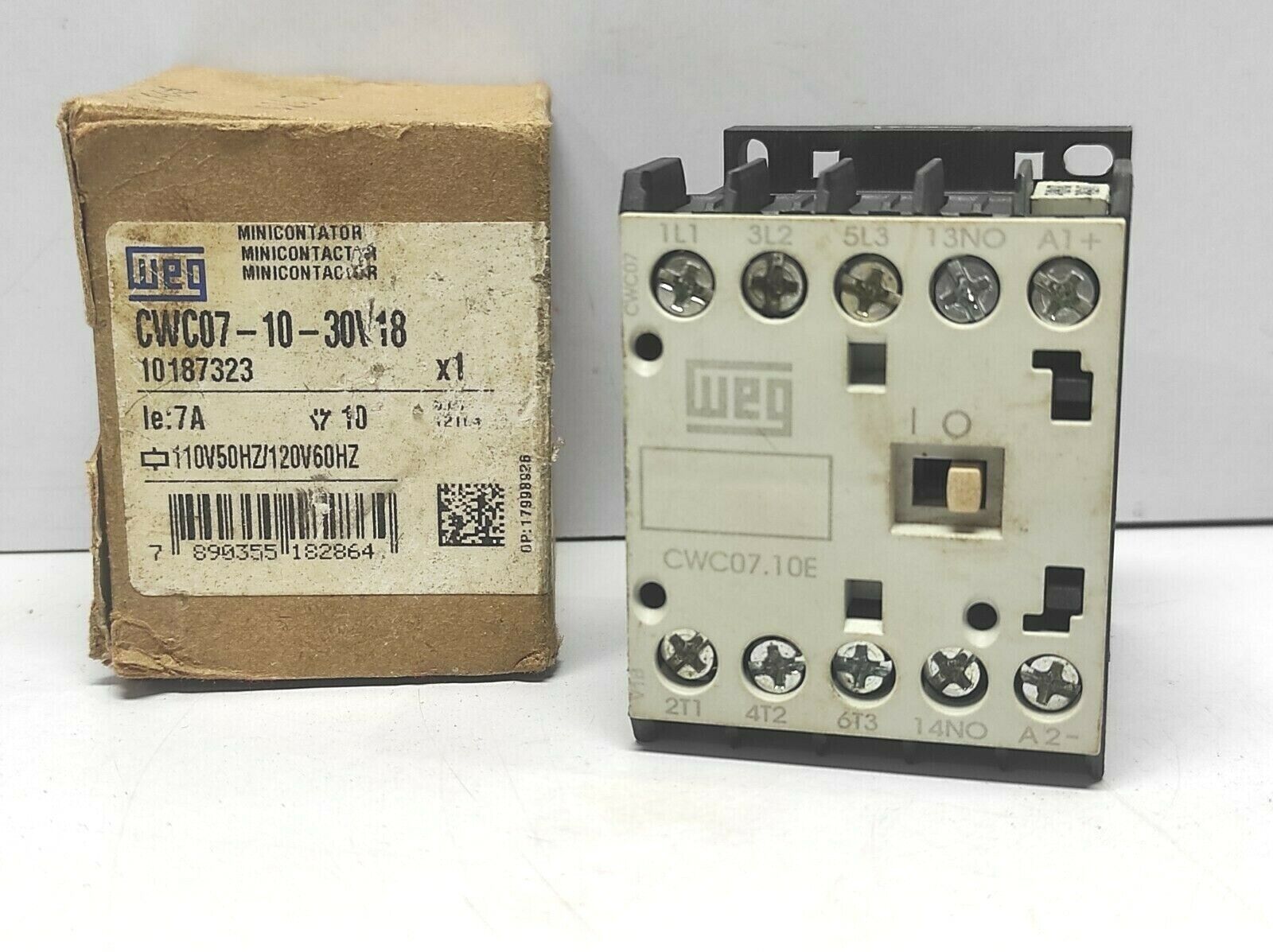 Weg CWC07-10-30V18 Mini Contactor CWC071030V18