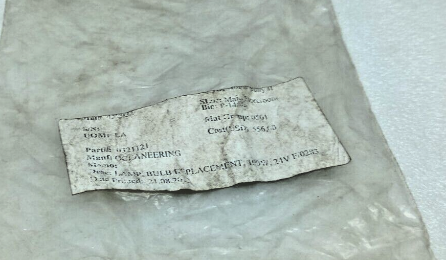 Ushio 1000839 Halogen Light Bulb 24V 100W Oceaneering 0321121 3PCs In Lot