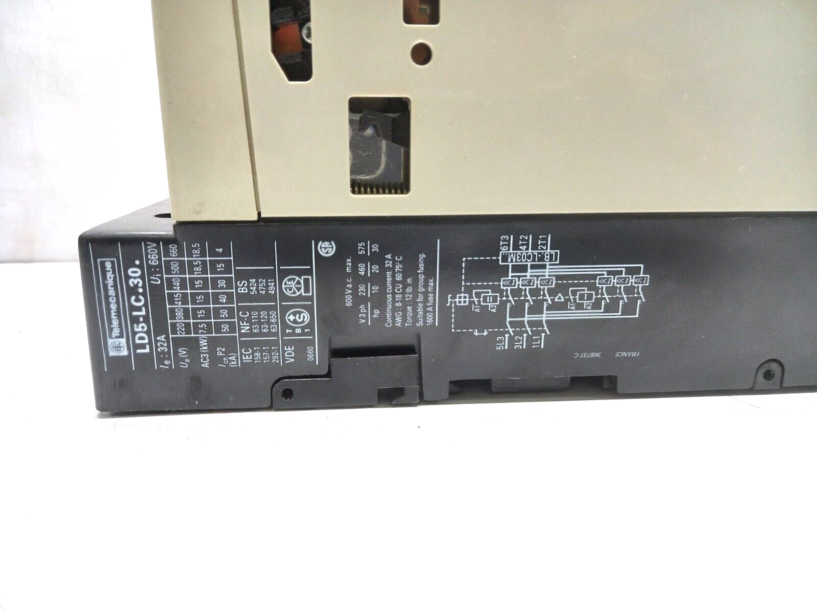 Telemecanique LD5LC030M Combination Motor Starter 220V 50Hz Integral 32