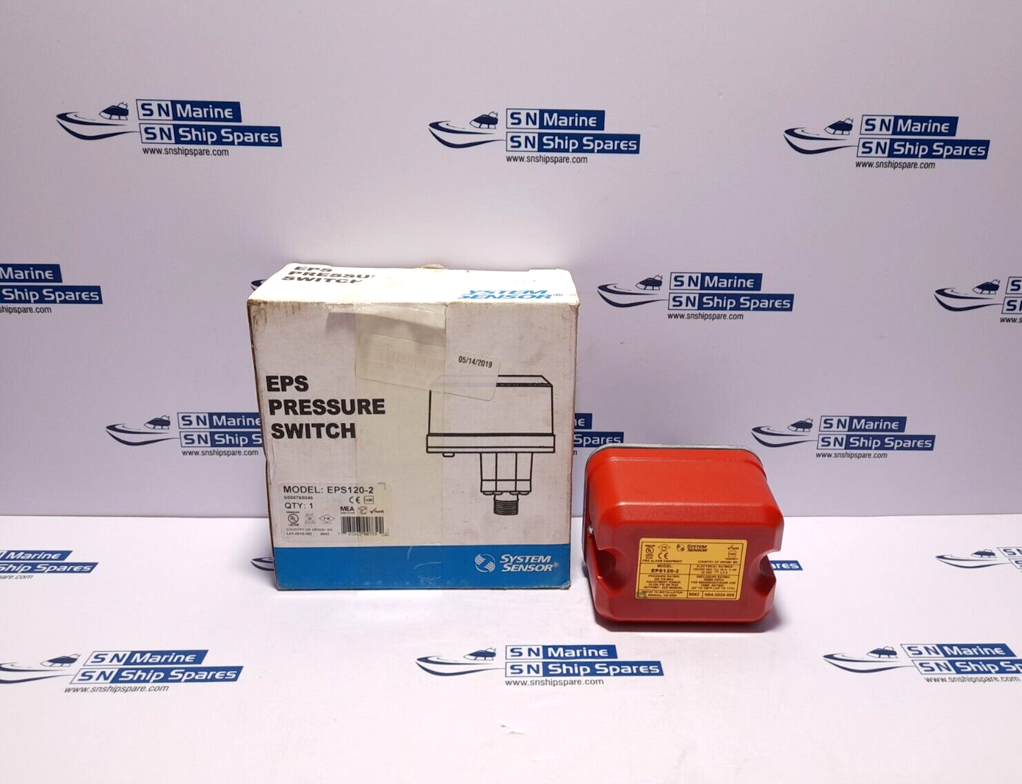 System Sensor EPS120-02 EPS Pressure Switch 125/250VAC 10A ½ HP 24VDC 2.5A L00-2