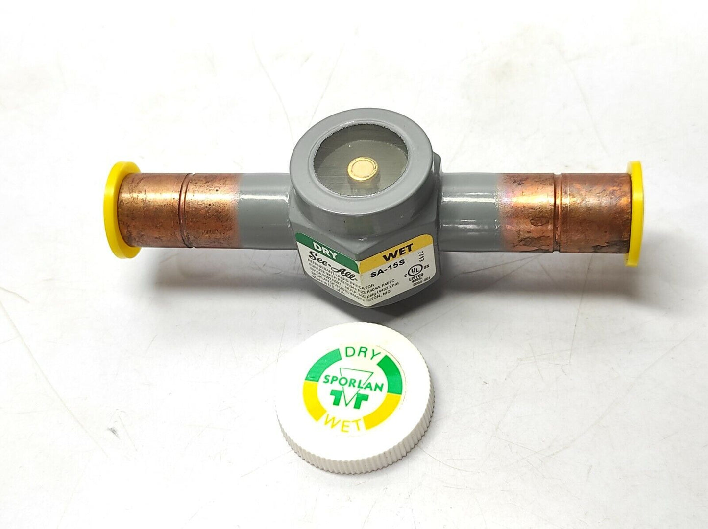 Sporlan See-All SA-15S Moisture & Liquid Indicator 5/8 ODF Solder M.R.P.650psig