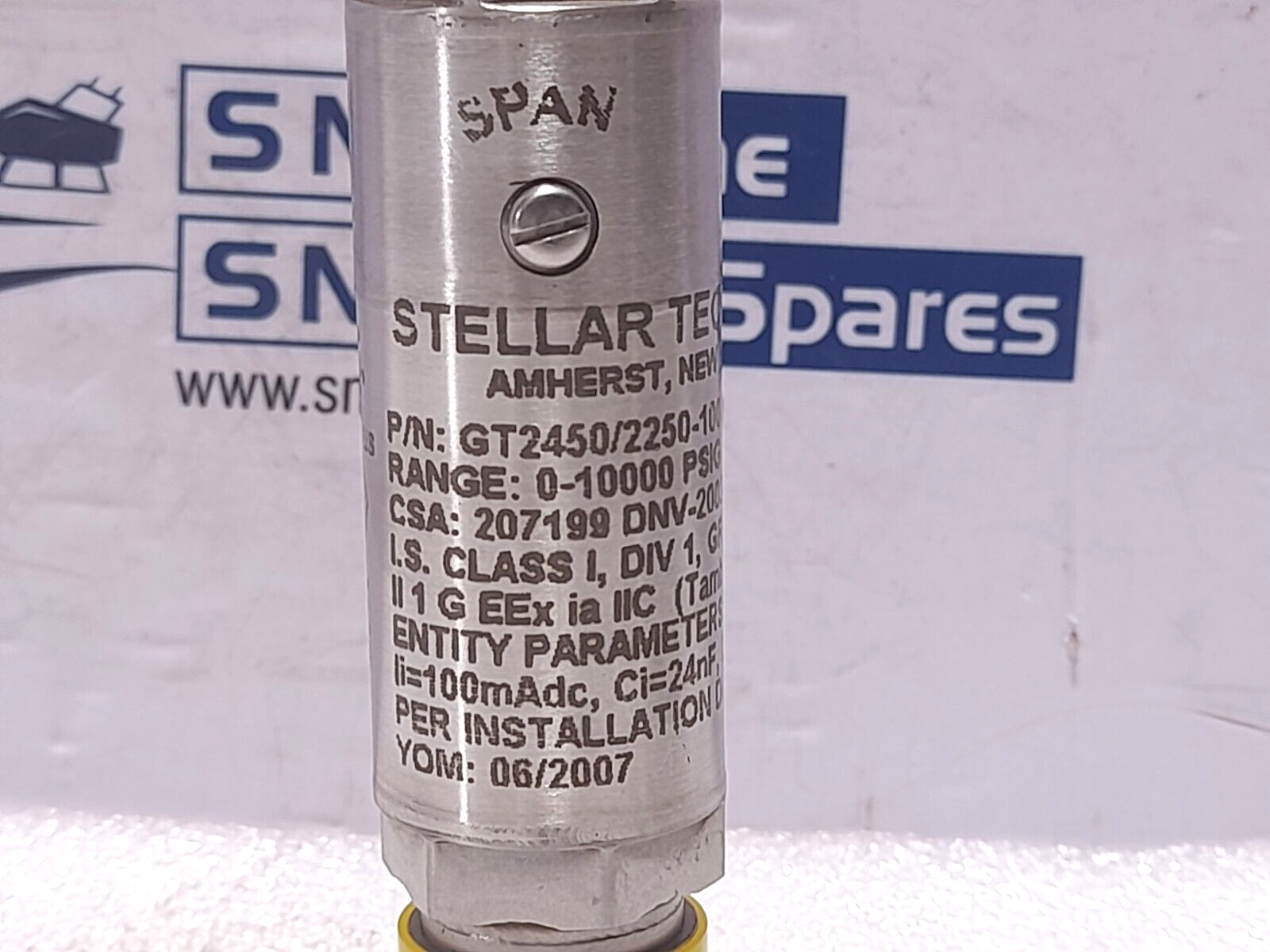Stellar GT2450/2250-10000G-180 Pressure Transmitter 0-10000 PSIG