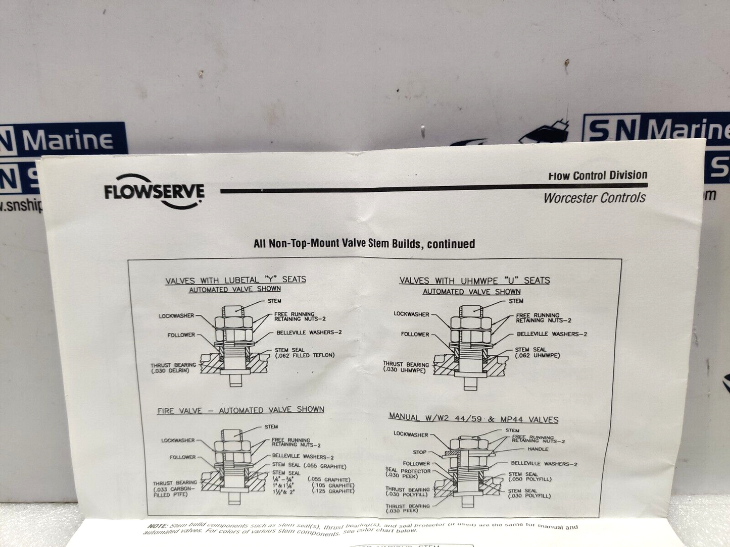 Flowserve Miser Ball Valve Kit 16474 WCAIM2030 New Varco 204131