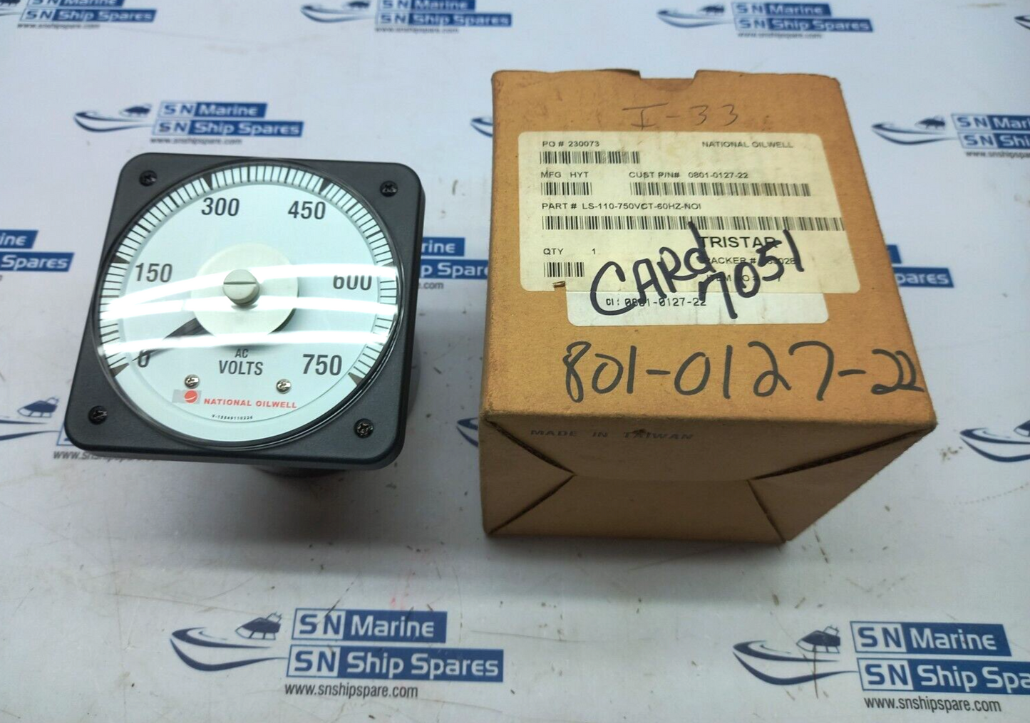 Standard Electric LS-110 AC Voltage Meter 0-750V 150Vac NOV 230073