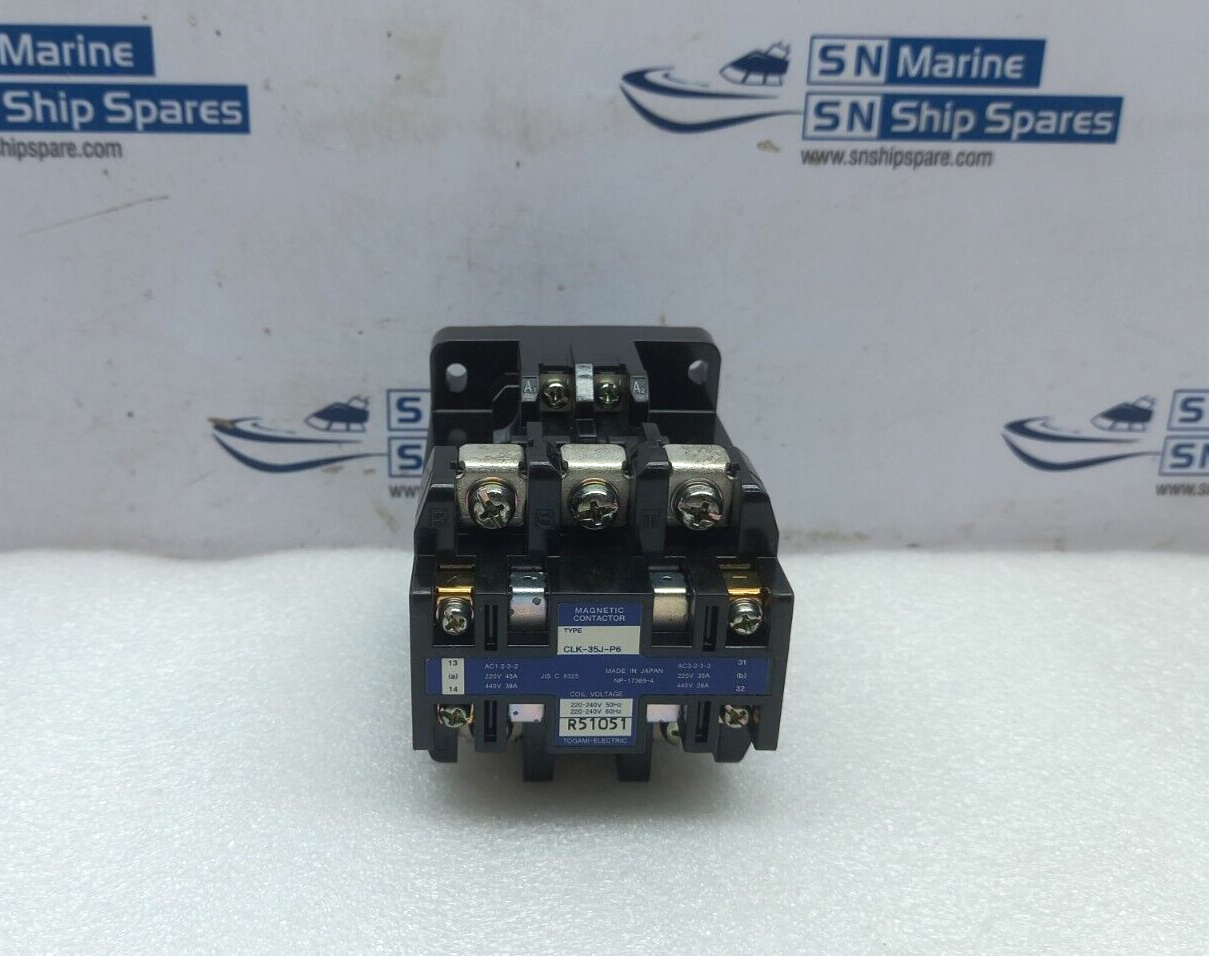Togami Electric CLK-35J-P6 Magnetic Contactor 220-240V 50Hz 220-240V 60Hz R51051