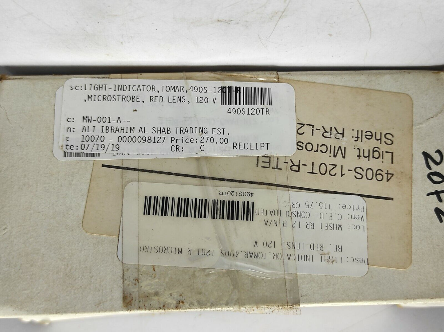 Tomar 490S Microstrobe IV 490S-120T 120VAC 50/60Hz Tempcode T2C COLOUR-RED