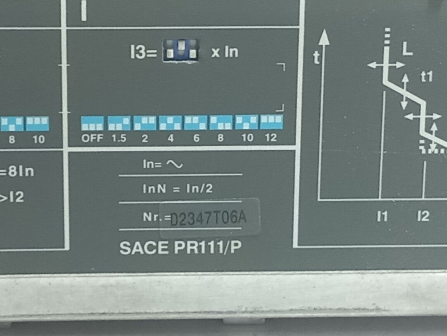 ABB SACE PR111/P Overcurrent Release Protection Unit