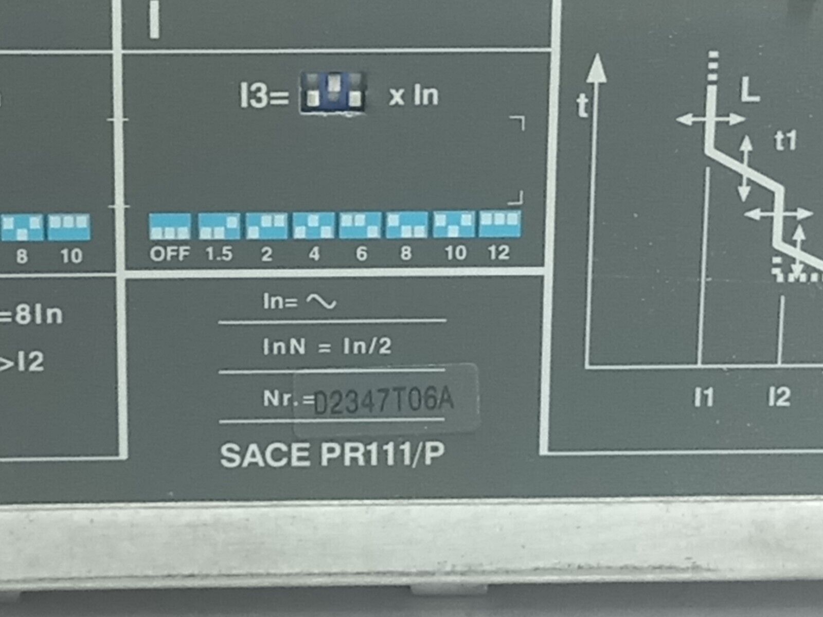 ABB SACE PR111/P Overcurrent Release Protection Unit