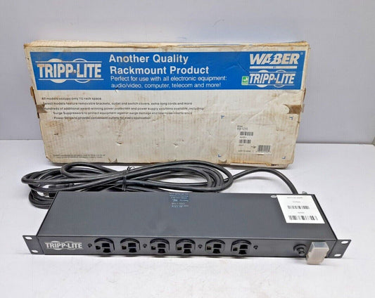 Tripp Lite RS-1215 Rack Mount Power Strip 120V~ 15A IB6464 9639AS1 RS1215