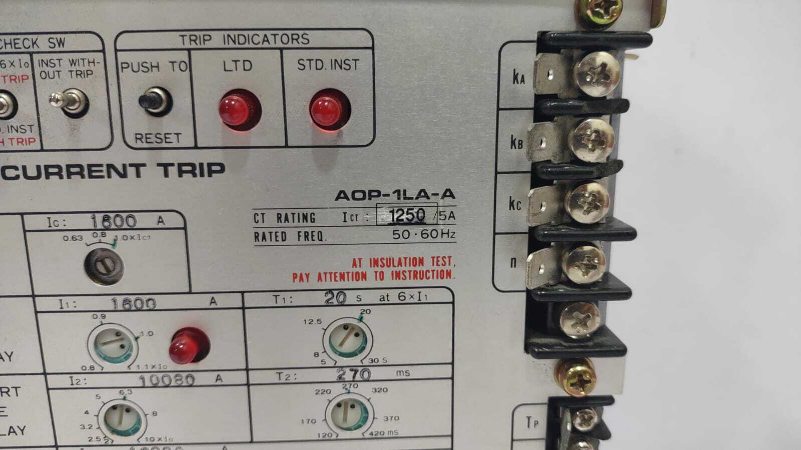 Terasaki AOP-1LA-A Over Current Trip AOP1LAA