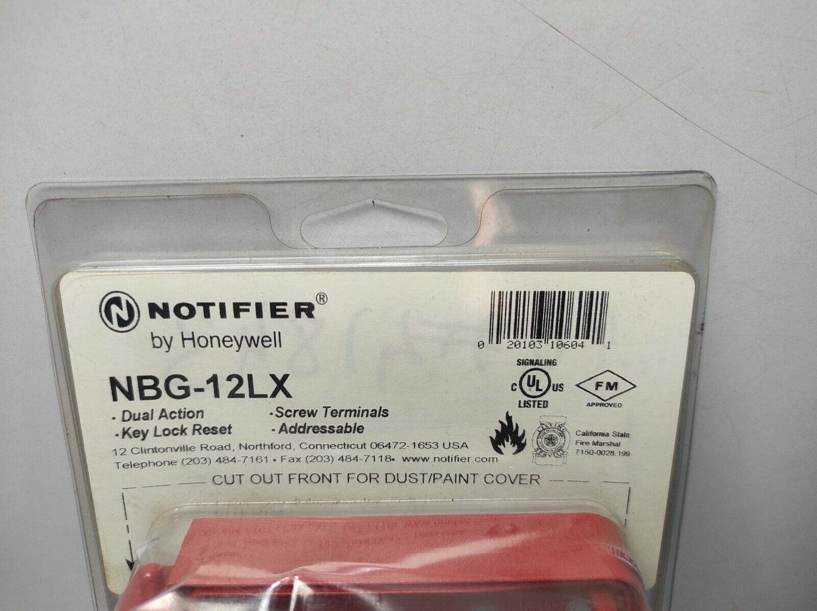 Notifier By Honeywell NBG-12LX Addressable Pull Station