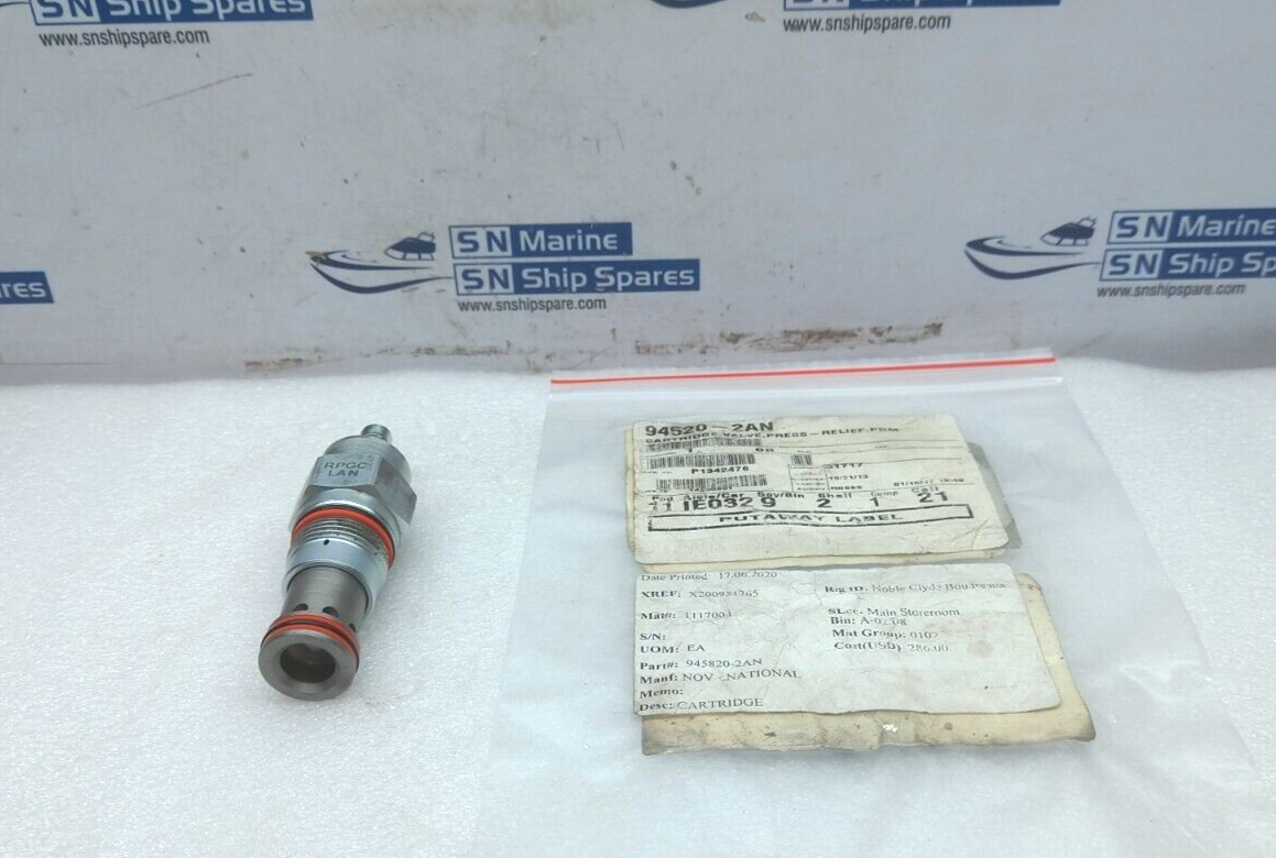 Sun Hydraulics RPGC-LAN Cartridge Valve 5059253 NOV 945820-2AN