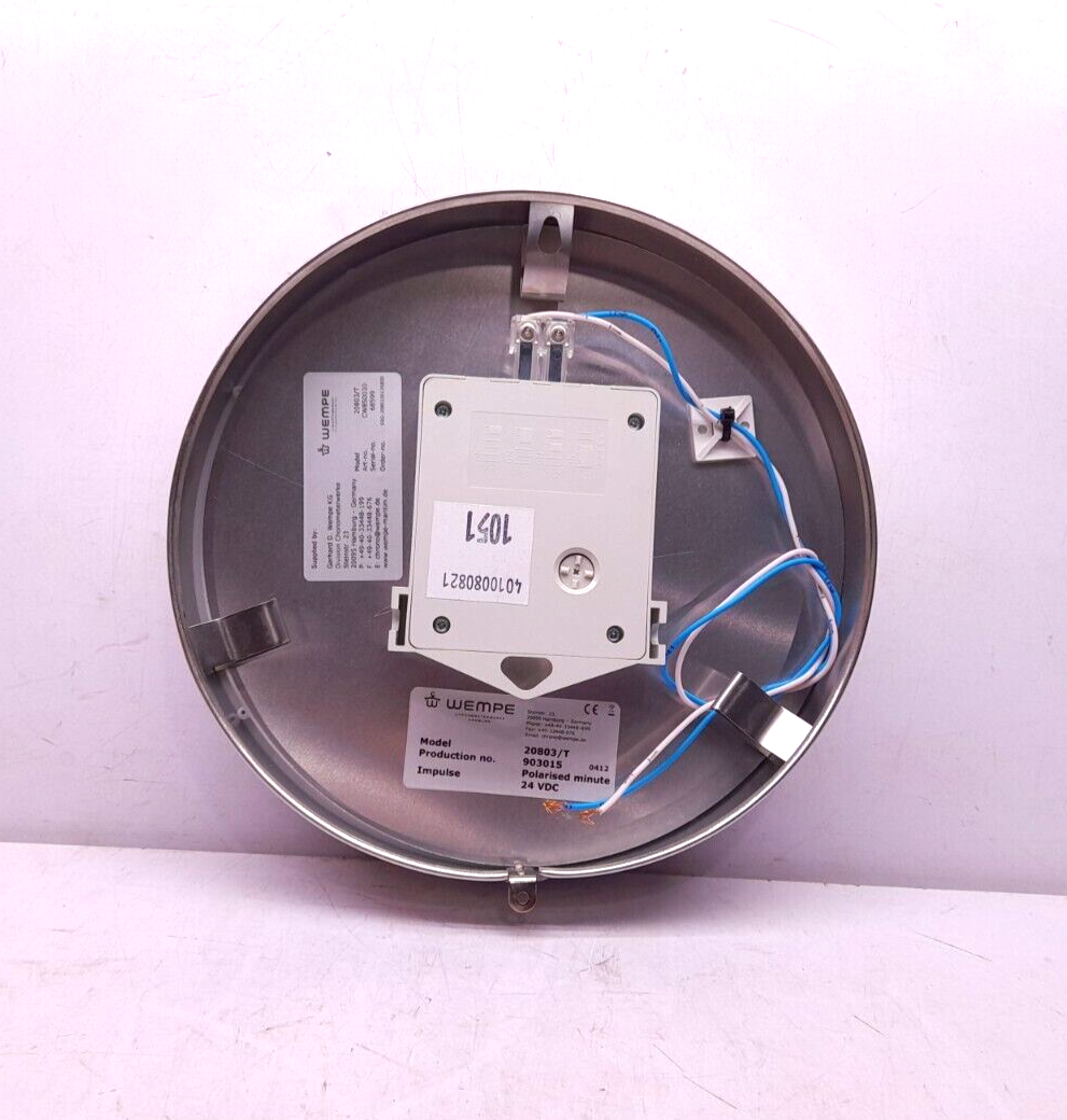 Wempe 20803/T Slave Clock Stainless Steel 200mm CW850030