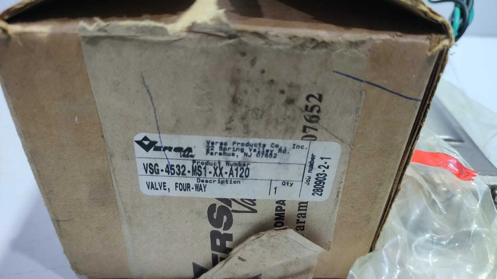Versa VSG-4532-MS1-XX-A120 Four Way Valve VSG4532MS1XXA120 120V 60Hz 73W